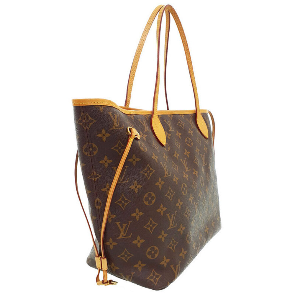 Louis Vuitton Monogram Leather Brown Neverfull Tote Bag - Picture 2 of 8
